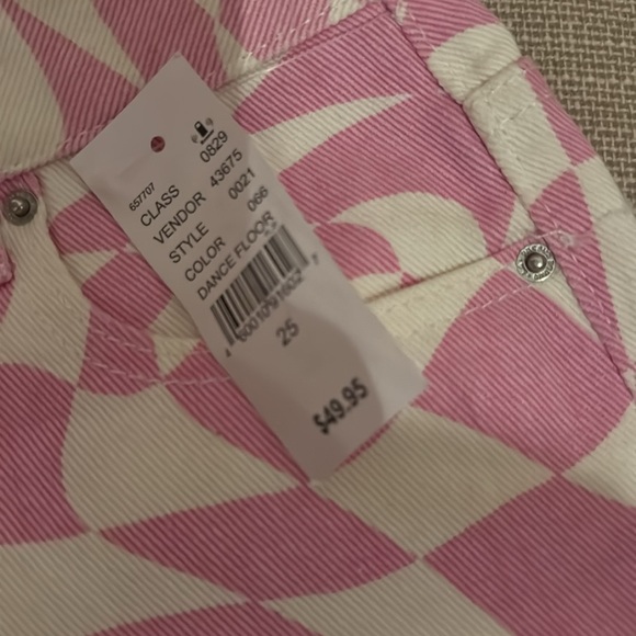 Pacsun jean shorts size 25 nwt pink cream - Picture 4 of 4